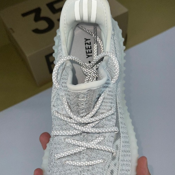 Giày Adidas Yeezy 350 V2 Static Reflective Trắng Phản Quang Boost Nén Hạt - Adidas ảnh 5 giày thể thao chất lượng