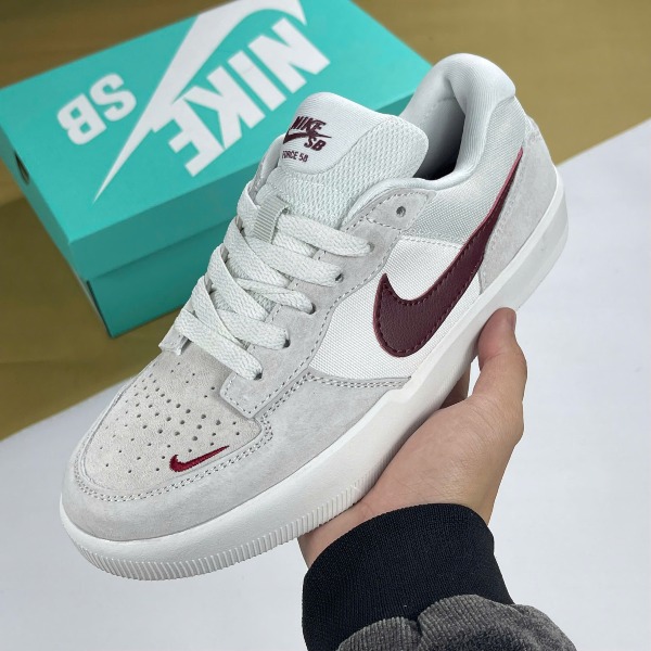 Giày Nike SB 58 Light Smoke Burgundy Đỏ Xám Da Lộn - Nike ảnh 2 giày thể thao chất lượng