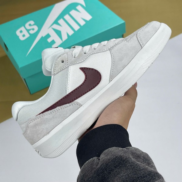 Giày Nike SB 58 Light Smoke Burgundy Đỏ Xám Da Lộn - Nike ảnh 3 giày thể thao chất lượng