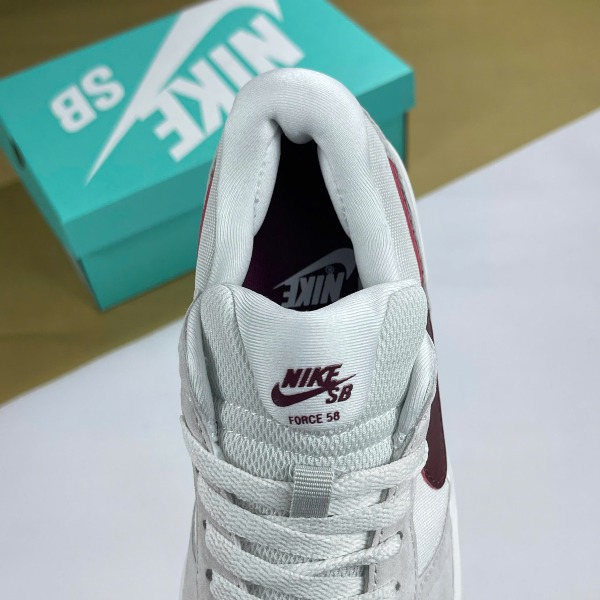 Giày Nike SB 58 Light Smoke Burgundy Đỏ Xám Da Lộn - Nike ảnh 5 giày thể thao chất lượng