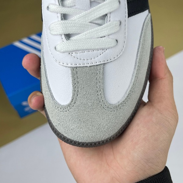 Giày Adidas Samba OG Cloud White Core Black Samba Trắng Logo Đen Mũi Xám - Adidas ảnh 4 giày thể thao chất lượng