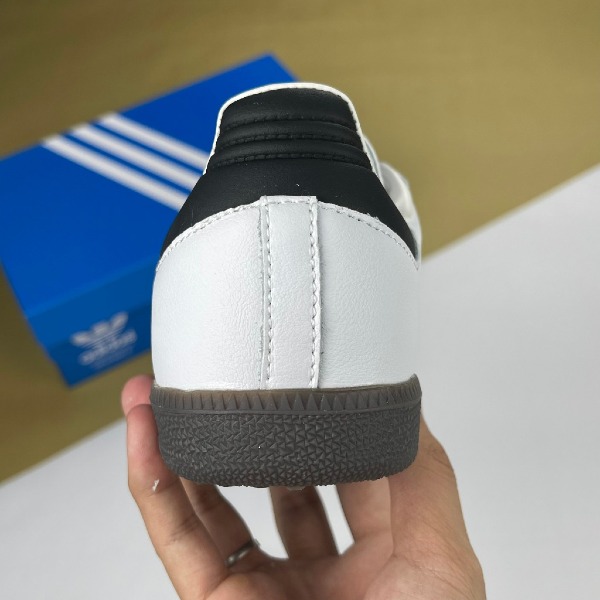 Giày Adidas Samba OG Cloud White Core Black Samba Trắng Logo Đen Mũi Xám - Adidas ảnh 6 giày thể thao chất lượng