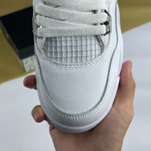 Giày Nike Air Jordan 4 Pure Money All White, JD4 Full Trắng - Nike ảnh 3 giày thể thao chất lượng
