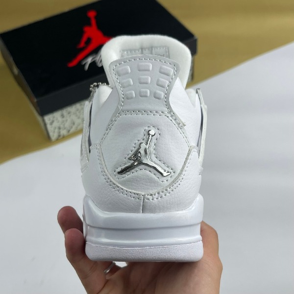 Giày Nike Air Jordan 4 Pure Money All White, JD4 Full Trắng - Nike ảnh 5 giày thể thao chất lượng