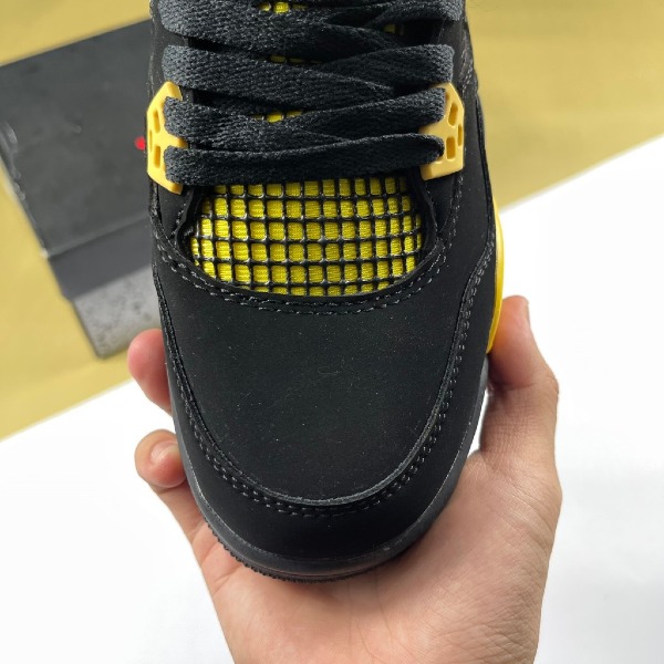 Giày Nike Air Jordan 4 Retro Thunder Yellow Black, JD4 Đen Vàng - Nike ảnh 4 giày thể thao chất lượng