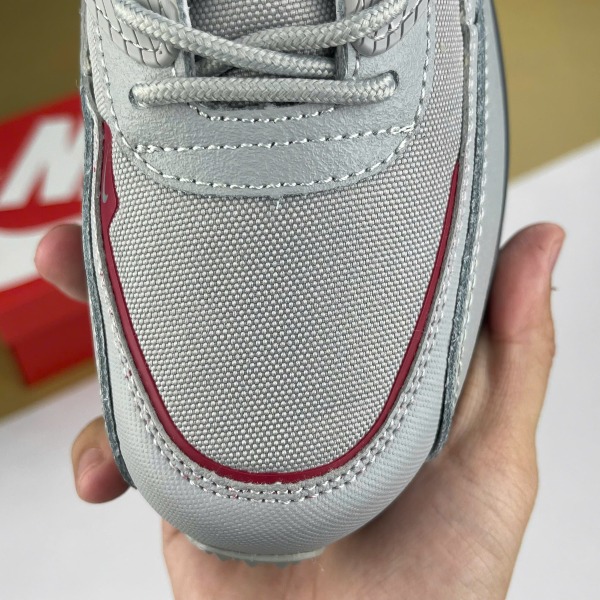 Giày Nike Air Max 90 Surplus Wolf Grey, Air Max 90 Xám viền Đỏ - Nike ảnh 4 giày thể thao chất lượng