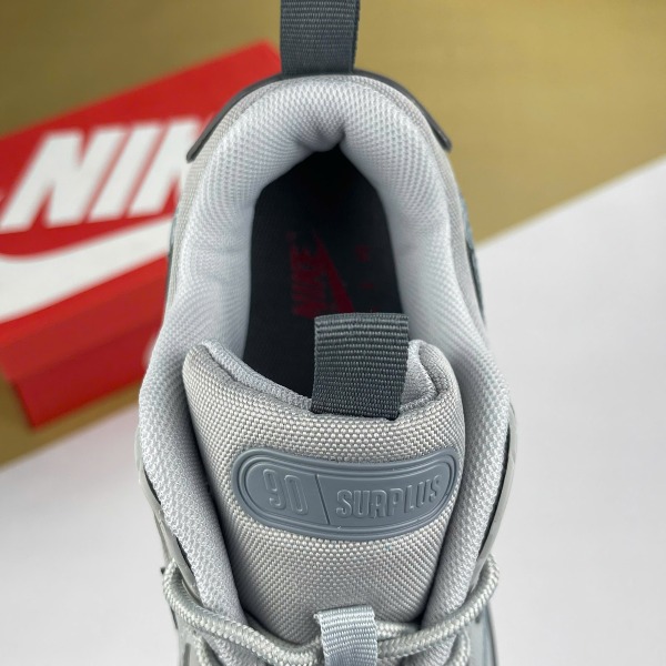 Giày Nike Air Max 90 Surplus Wolf Grey, Air Max 90 Xám viền Đỏ - Nike ảnh 5 giày thể thao chất lượng