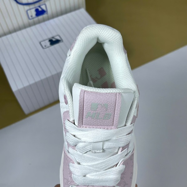 Giày MLB Chunky Liner Denim Monogram NY White Pink Trắng Hồng - MLB ảnh 5 giày thể thao chất lượng