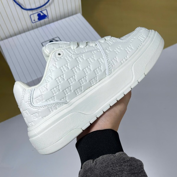 Giày MLB Chunky Liner Denim Monogram NY Embo Mono Cooperstown Trắng - MLB ảnh 3 giày thể thao chất lượng