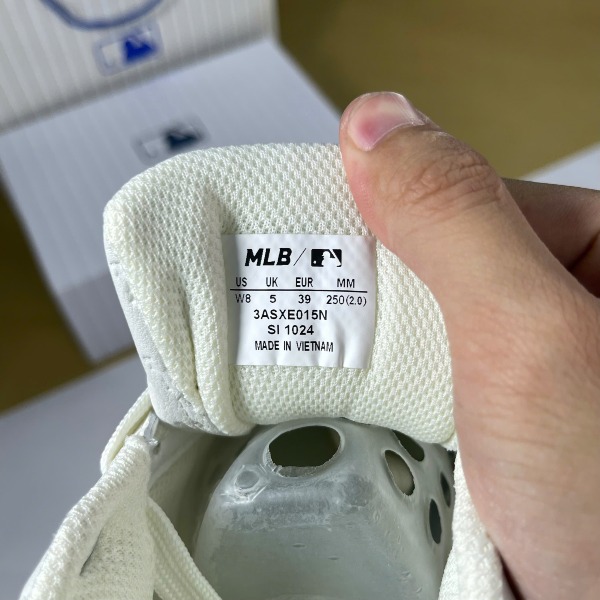 Giày MLB Chunky Liner Denim Monogram NY Embo Mono Cooperstown Trắng - MLB ảnh 8 giày thể thao chất lượng