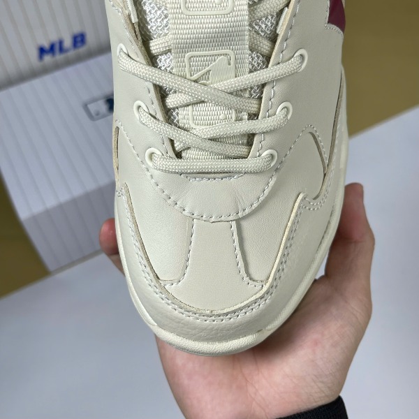 Giày MLB Big Ball Beige Red Kem Chữ C Đỏ - MLB ảnh 4 giày thể thao chất lượng