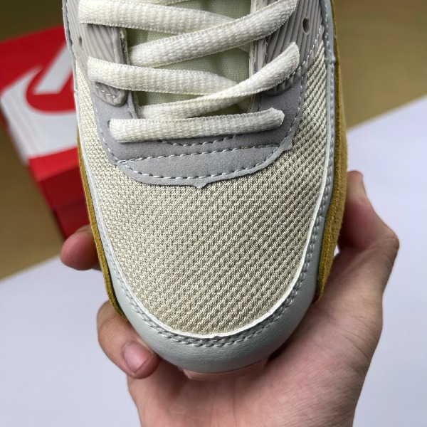 Giày Nike Air Max 90 Light Bone, Air Max 90 Xám Vàng Đế Nâu [S] - Nike ảnh 4 giày thể thao chất lượng