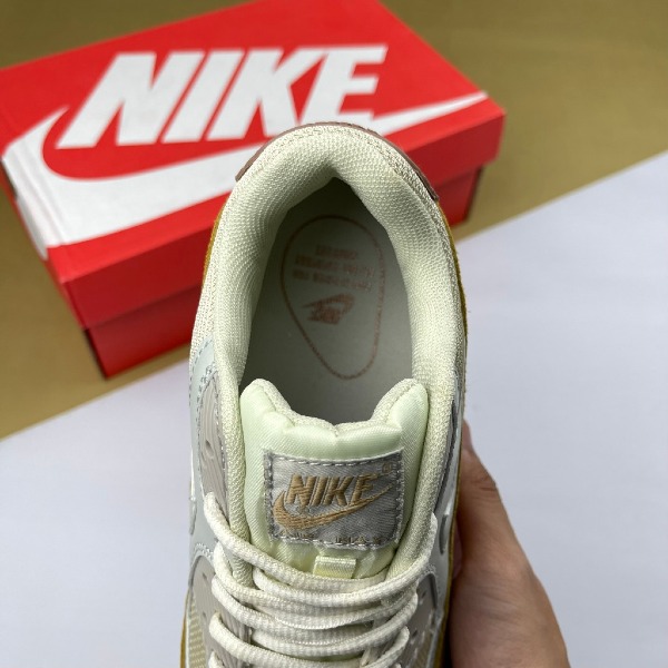 Giày Nike Air Max 90 Light Bone, Air Max 90 Xám Vàng Đế Nâu [S] - Nike ảnh 5 giày thể thao chất lượng