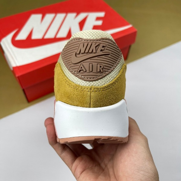 Giày Nike Air Max 90 Light Bone, Air Max 90 Xám Vàng Đế Nâu [S] - Nike ảnh 6 giày thể thao chất lượng