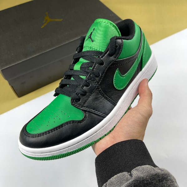 Giày Nike Air Jordan 1 Low Lucky Green, JD1 Thấp Xanh Lá Đen [S] - Nike ảnh 2 giày thể thao chất lượng