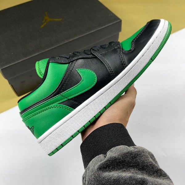Giày Nike Air Jordan 1 Low Lucky Green, JD1 Thấp Xanh Lá Đen [S] - Nike ảnh 3 giày thể thao chất lượng