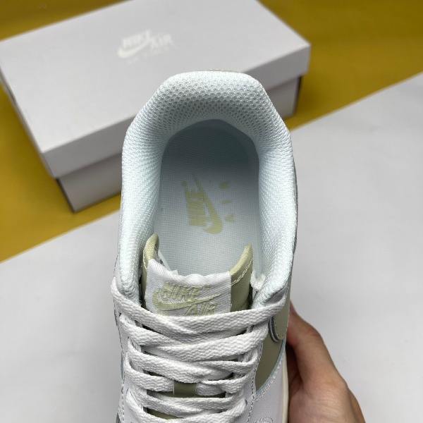 Giày Nike Air Force 1 Low 07 White Sail Light Silver Gum, AF1 Trắng Xanh Rêu Đế Nâu [S] - Nike ảnh 5 giày thể thao chất lượng