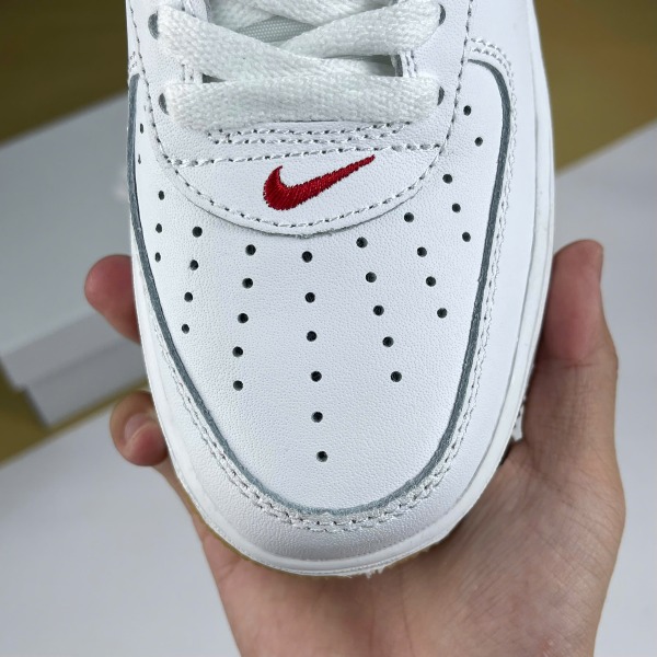 Giày Nike Air Force 1 Color Month Red Trắng Đỏ Đế Nâu [S] - Nike ảnh 4 giày thể thao chất lượng