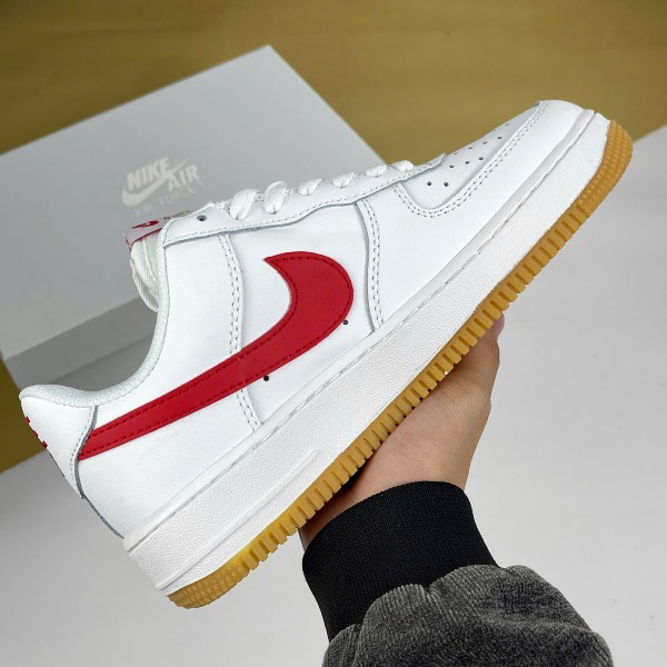 Giày Nike Air Force 1 Color Month Red Trắng Đỏ Đế Nâu [S] - Nike ảnh 3 giày thể thao chất lượng