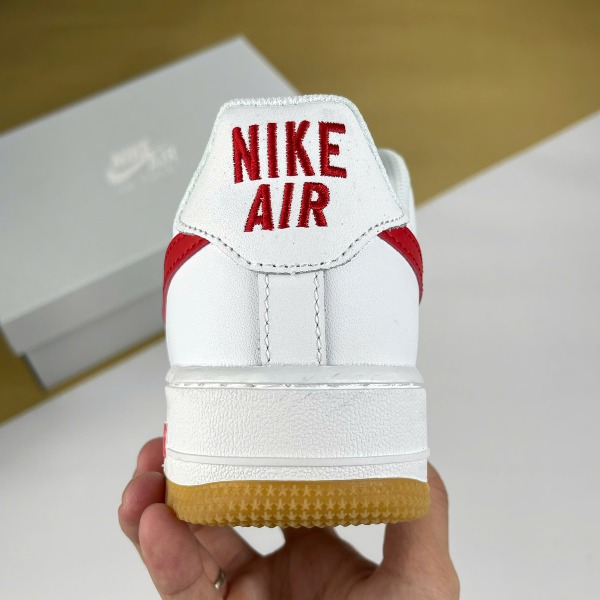 Giày Nike Air Force 1 Color Month Red Trắng Đỏ Đế Nâu [S] - Nike ảnh 6 giày thể thao chất lượng
