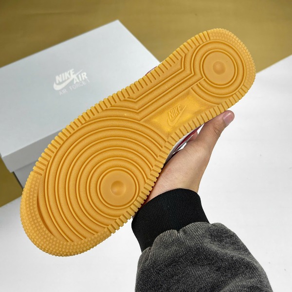 Giày Nike Air Force 1 Color Month Red Trắng Đỏ Đế Nâu [S] - Nike ảnh 7 giày thể thao chất lượng