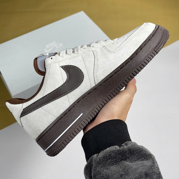 Giày Nike Air Force Light Orewood Brown Xám Nâu - Nike ảnh 3 giày thể thao chất lượng
