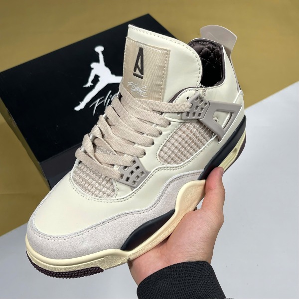 Giày Nike Air Jordan 4 Fossil Stone Kem Đen - Nike ảnh 2 giày thể thao chất lượng
