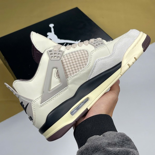 Giày Nike Air Jordan 4 Fossil Stone Kem Đen - Nike ảnh 4 giày thể thao chất lượng