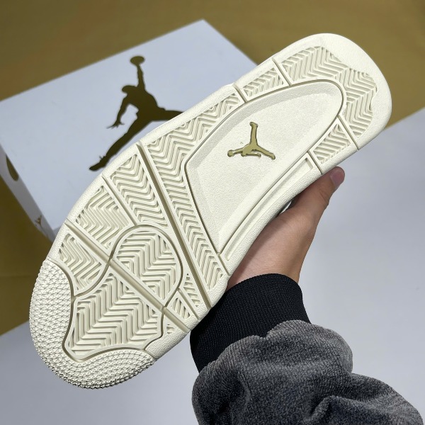 Giày Nike Air Jordan 4 Metallic Gold Kem Vàng - Nike ảnh 7 giày thể thao chất lượng
