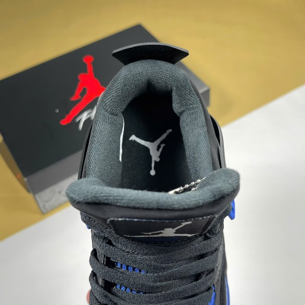Giày Nike Air Jordan 4  Blue Thunder Đen Xanh - Nike ảnh 5 giày thể thao chất lượng