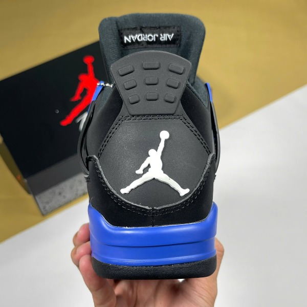 Giày Nike Air Jordan 4  Blue Thunder Đen Xanh - Nike ảnh 6 giày thể thao chất lượng