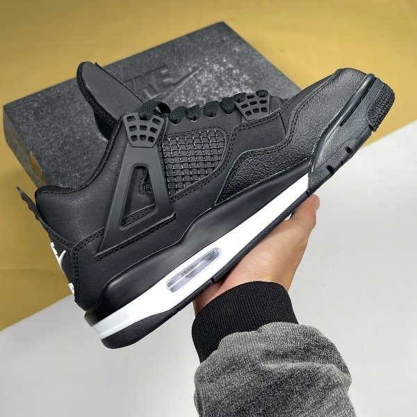 Giày Nike Air Jordan 4 Brick By Brick Black Gạch Đen - Nike ảnh 3 giày thể thao chất lượng