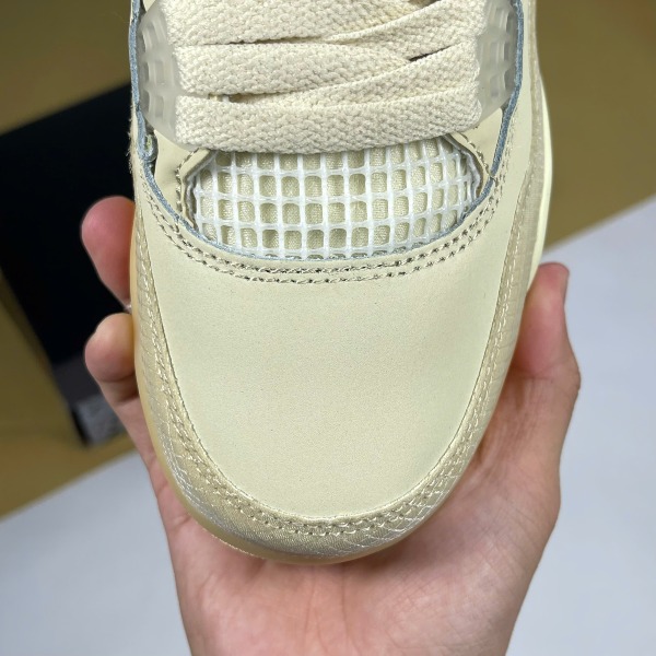 Giày Nike Air Jordan 4 Off White Kem Trắng - Nike ảnh 4 giày thể thao chất lượng