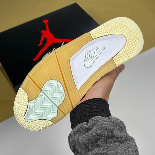 Giày Nike Air Jordan 4 Off White Kem Trắng - Nike ảnh 6 giày thể thao chất lượng