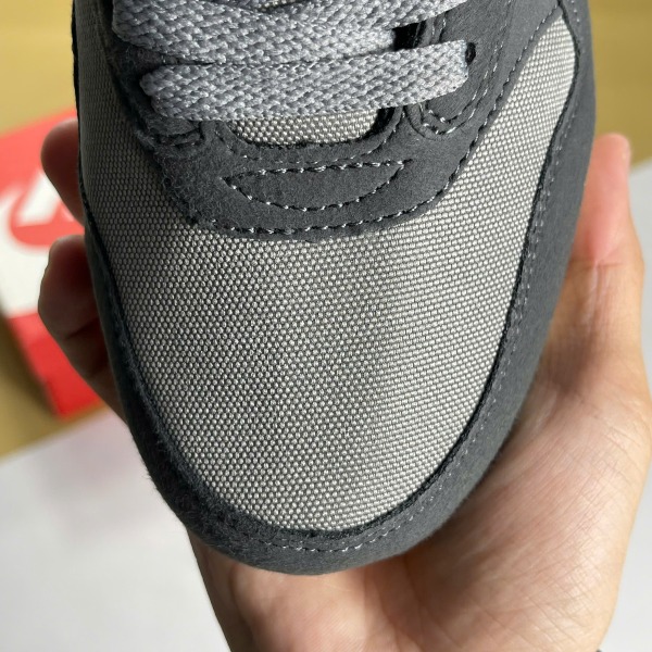 Giày Nike Air Max 1 Crepe Xám Đập Da Lộn Đế Kem - Nike ảnh 4 giày thể thao chất lượng