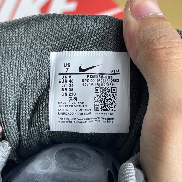 Giày Nike Air Max 1 Crepe Xám Đập Da Lộn Đế Kem - Nike ảnh 8 giày thể thao chất lượng