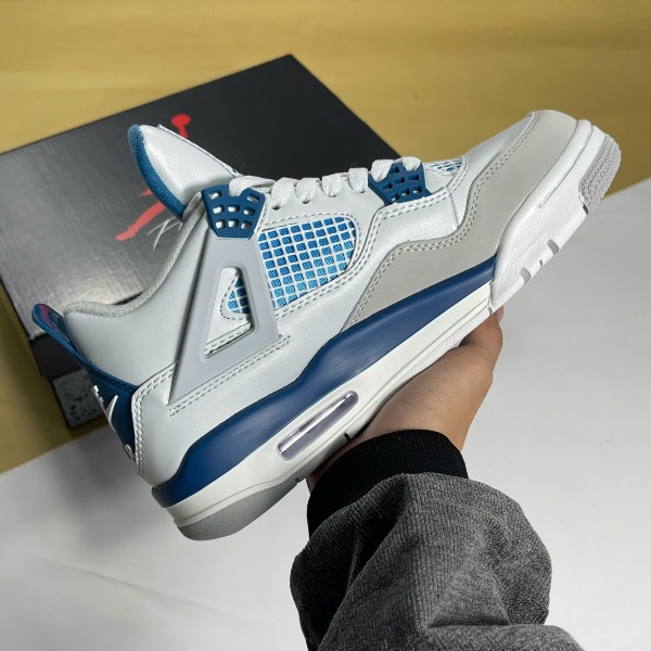 Giày Nike Air Jordan 4 Military Blue Trắng Xanh - Nike ảnh 3 giày thể thao chất lượng