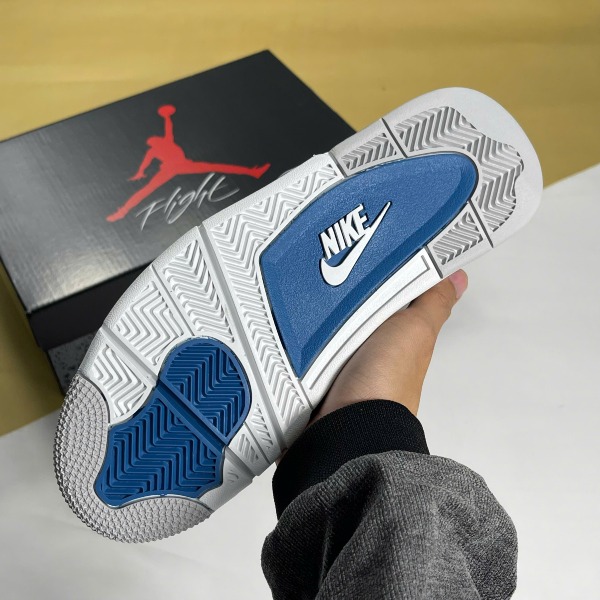 Giày Nike Air Jordan 4 Military Blue Trắng Xanh - Nike ảnh 7 giày thể thao chất lượng