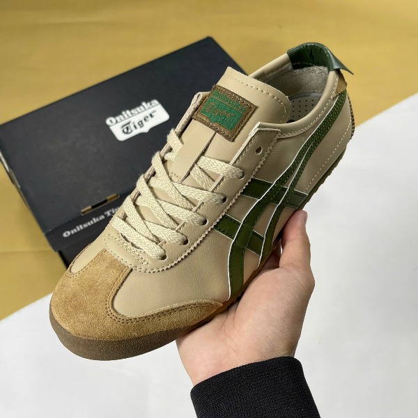 Giày Onitsuka Tiger Mexicco 66 Beige Grass Green Kem Xanh Rêu - Onitsuka Tiger ảnh 2 giày thể thao chất lượng