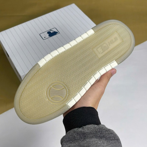 Giày MLB Chunky Liner Denim Monogram White Grey Trắng Xám - MLB ảnh 6 giày thể thao chất lượng