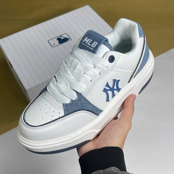 Giày MLB Chunky Liner Denim Pocket New York Yankees Navy Trắng Xanh - MLB ảnh 2 giày thể thao chất lượng