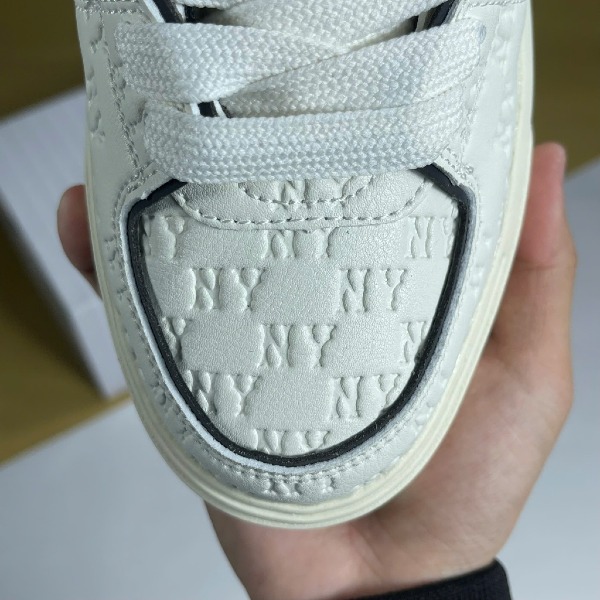 Giày Sneaker MLB Chunky Liner Denim Monogram NY Embo Mono White Black Kem Đen - MLB ảnh 5 giày thể thao chất lượng